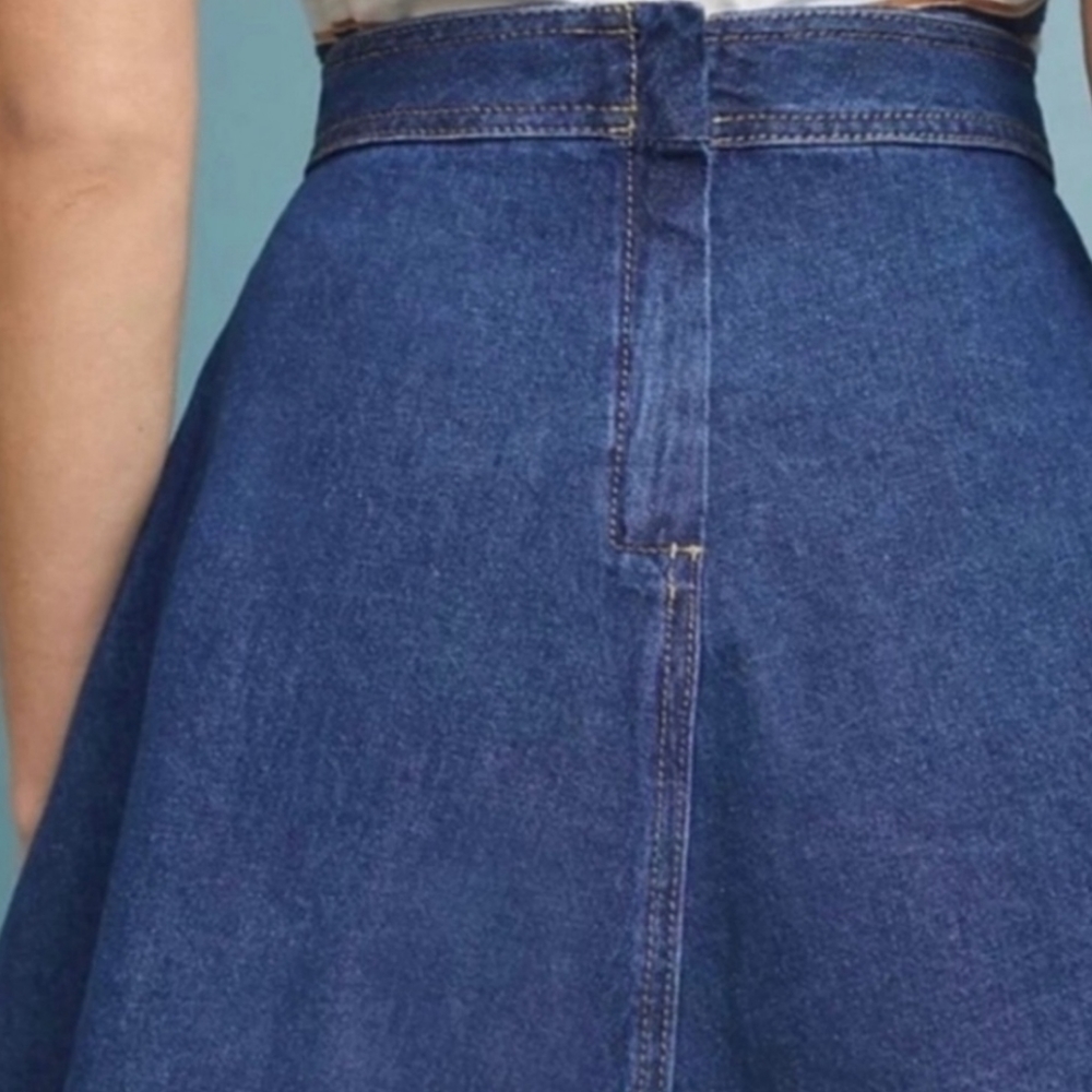 Anthropologie Pilcro Denim Circle Skirt size 2 - Picture 2 of 9